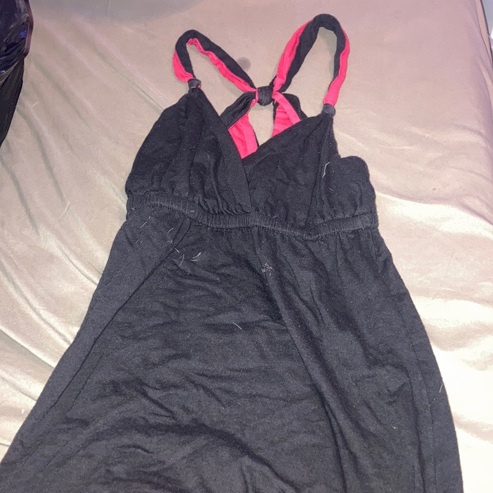 Red and black reversible dress. Size S/M in kids? No brand